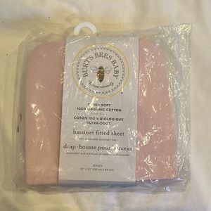 Burt’s Bees Baby pink changing pad cover